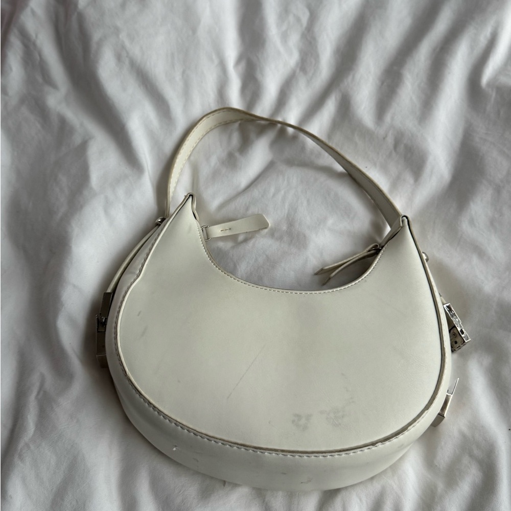 Cream White shoulder Bag